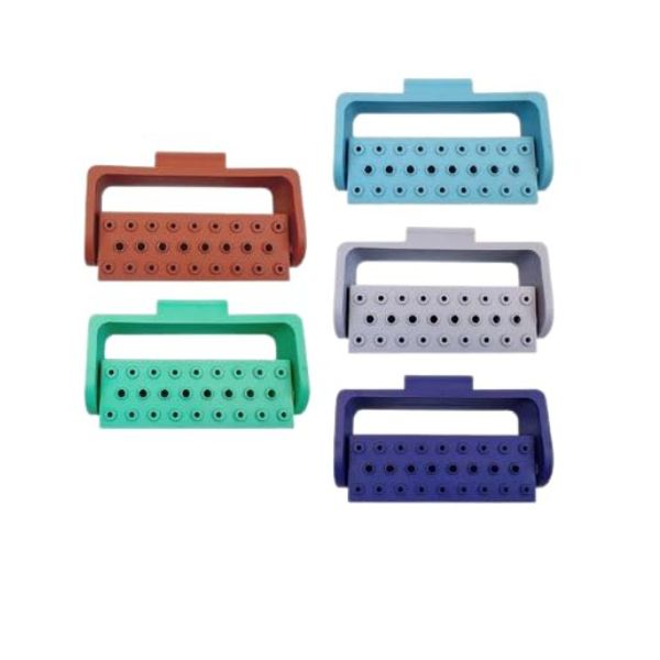 Dental 26 Hole Bur Holder (Multi Colour)