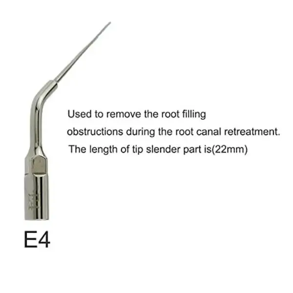 E4 FINAL NMD Dental Endo Tips Compatible to EMS/Woodpecker (Non Diamond Coated, E4/E4D)