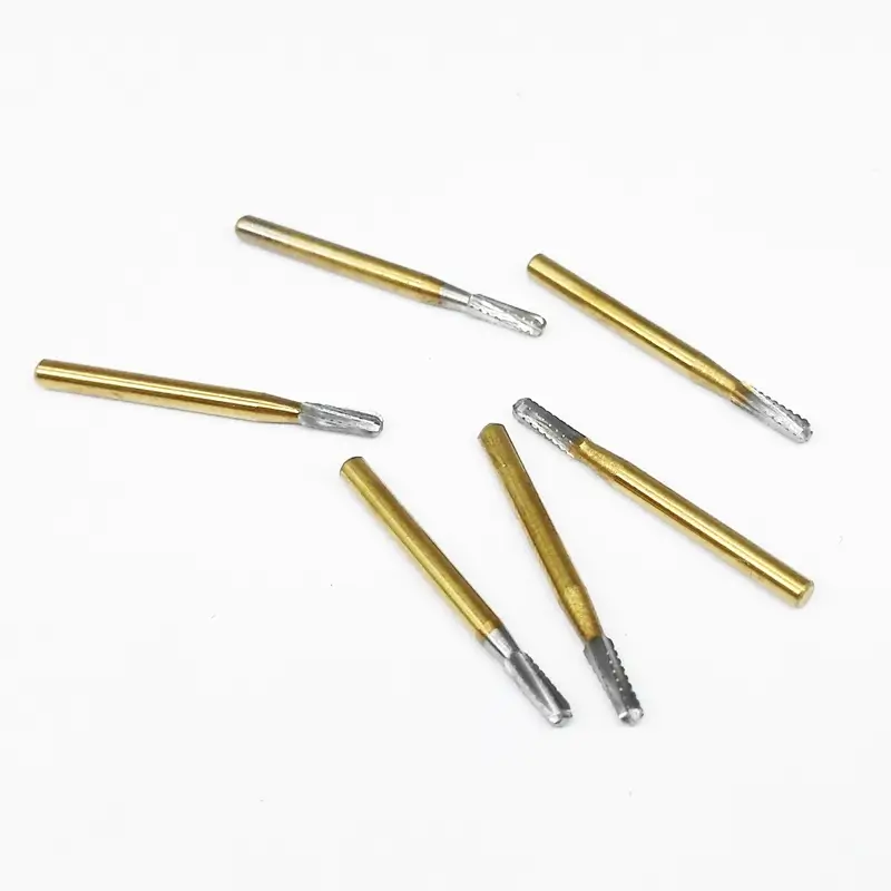 Metal Cutting Burs for Cutting Teeth/Smooth Surface FG 1958 Golden