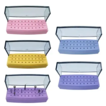 30 hole bur box with lock blue